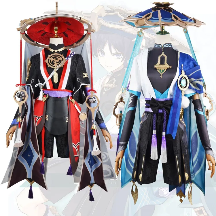 原神cos服散兵国崩散兵流浪者cosplay二次元动漫游戏角色扮演服装