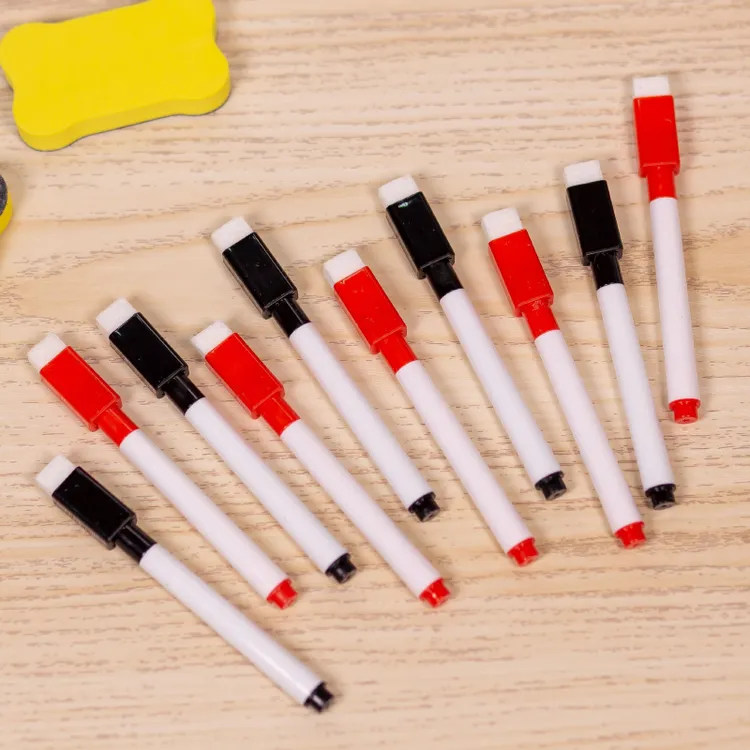 可擦笔无毒彩色白板笔教师用水性黑色红色黑板笔画板笔打卡记录用