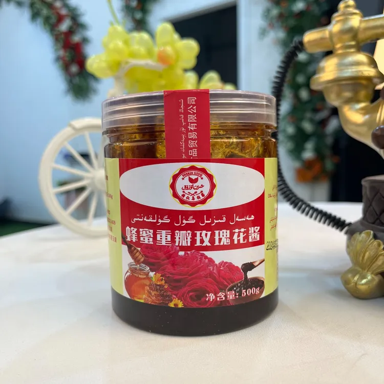 新疆和田玫瑰花酱无添加果酱早餐涂面包