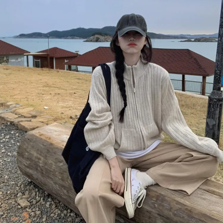 毛衣女2024秋冬新款时尚百搭气质女装服饰显瘦上衣休闲宽松裤子女