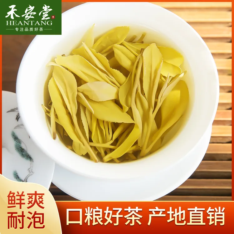 禾安堂黄金叶茶叶自己喝黄金芽新茶安吉白茶正品绿茶袋装散装