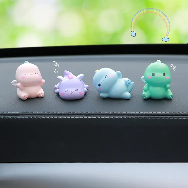 车载小恐龙摆件ins创意可爱少女心汽车中控仪表台装饰摆设内饰品