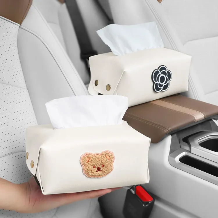 车载纸巾盒汽车用创意卡通椅背餐巾纸巾包车内扶手箱多功能纸抽盒