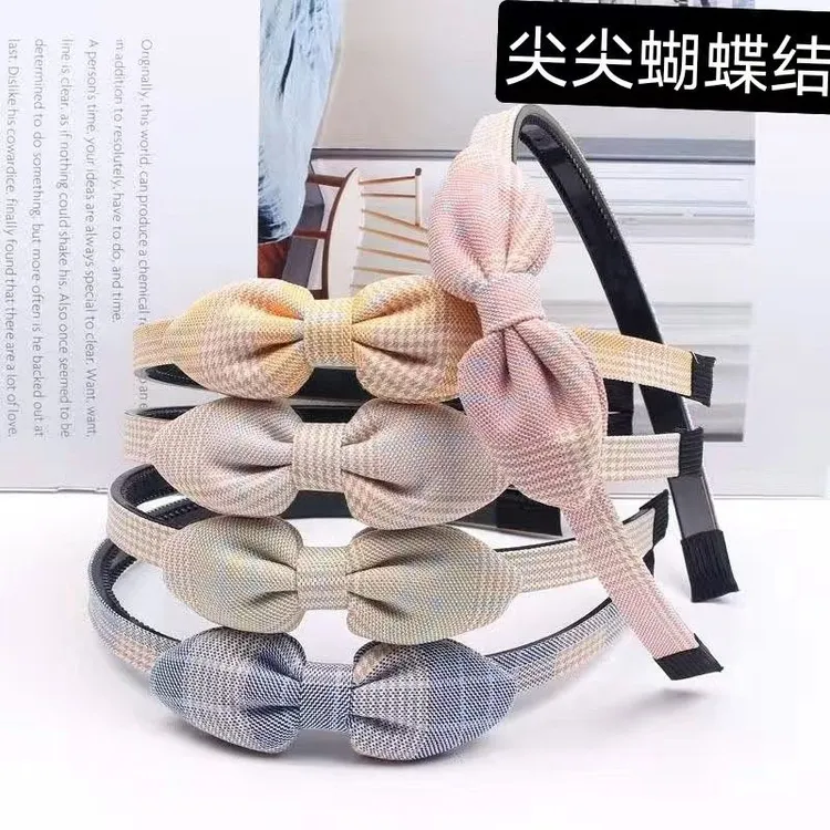 简约韩版儿童发饰小清新布艺宝宝女童学生发卡可爱蝴蝶结发箍头饰