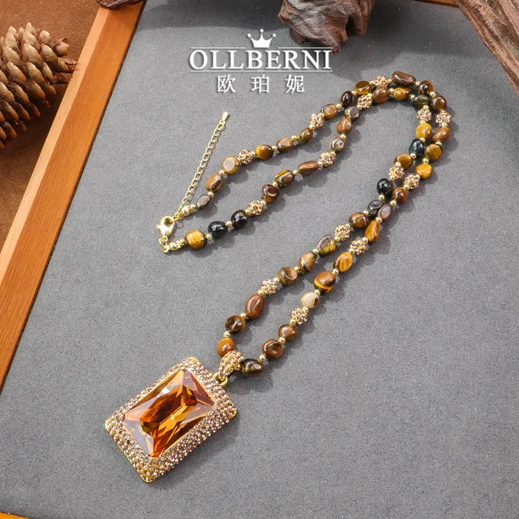 OLLBERNI/欧珀妮 铜合金项链 气质轻奢百搭项链2093