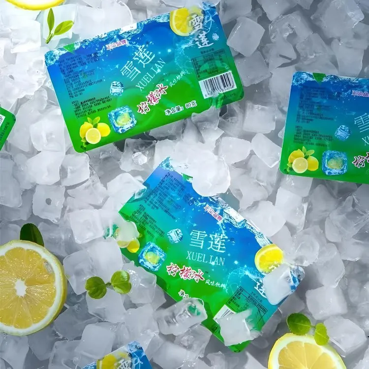 正品雪莲冰块柠檬饮料儿童怀旧老式包装多口味童年冷饮冰激凌果汁
