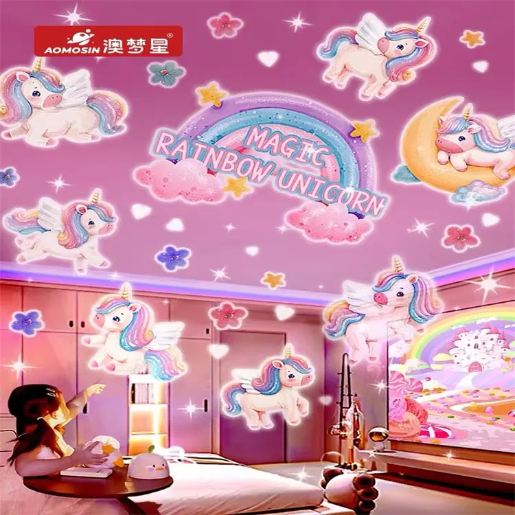 网红爆款创意星空小夜灯投影仪儿童星满天星生日礼物女孩氛围玩具