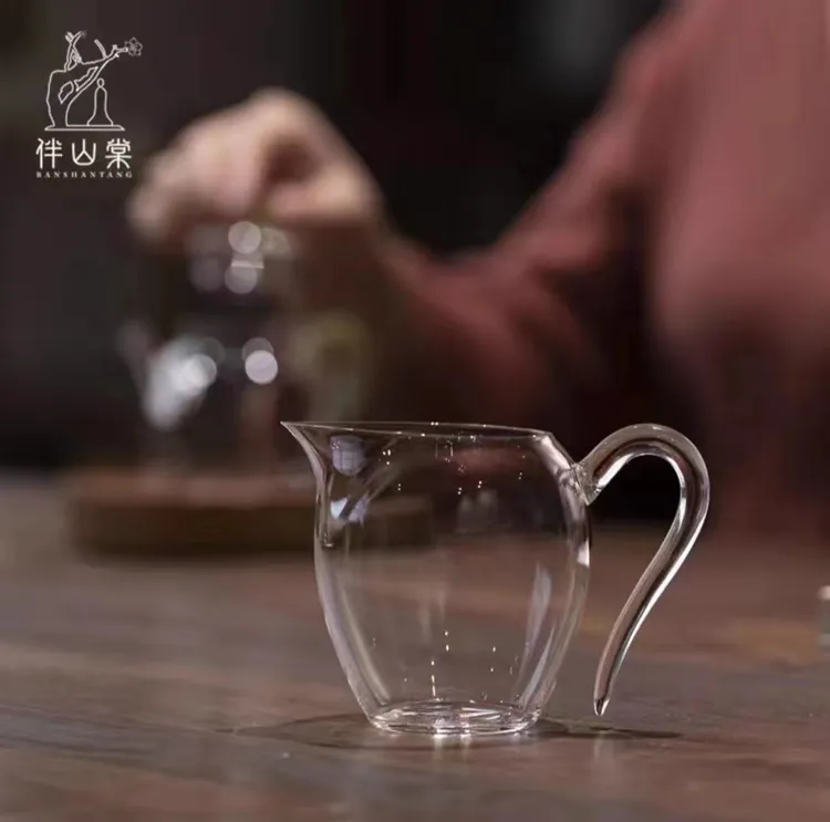【精品公杯】伴山棠高品质纯手工玻璃公道杯家用加厚耐热分茶器茶海