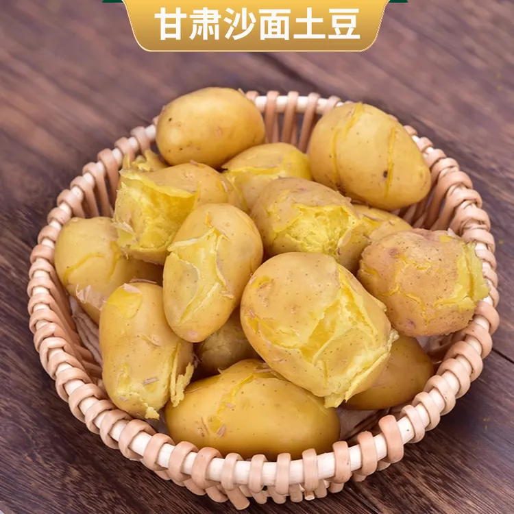 现挖新鲜甘肃高原旱沙地黄皮优选好吃黄心土豆5斤粉面洋芋马铃薯