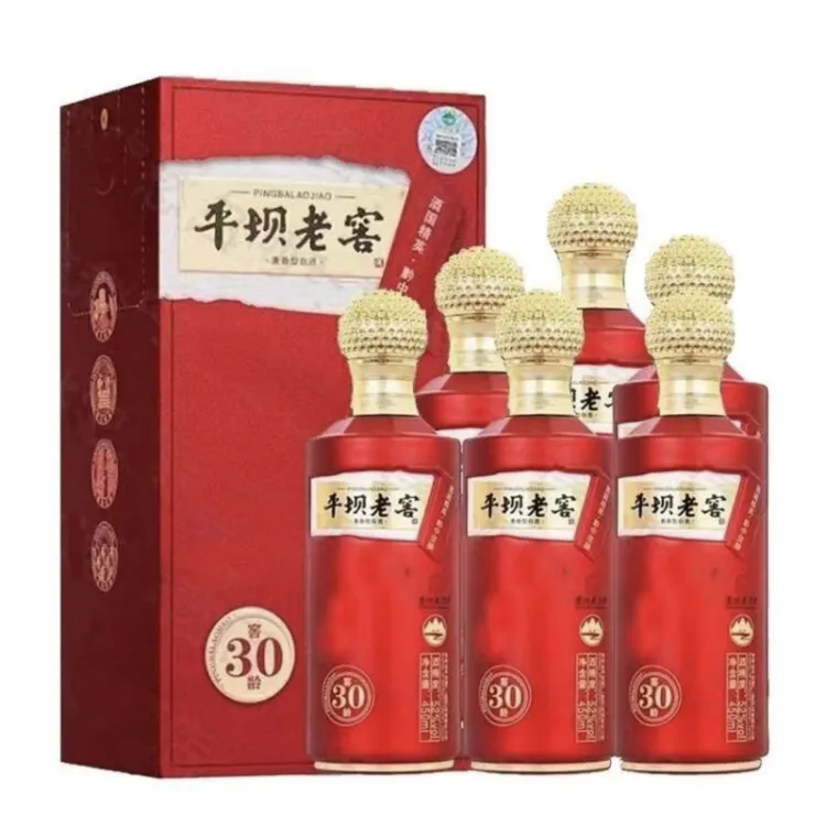 PINGBA/平坝老窖窖龄30 兼香型白酒纯粮酒52度整箱450ML*6瓶