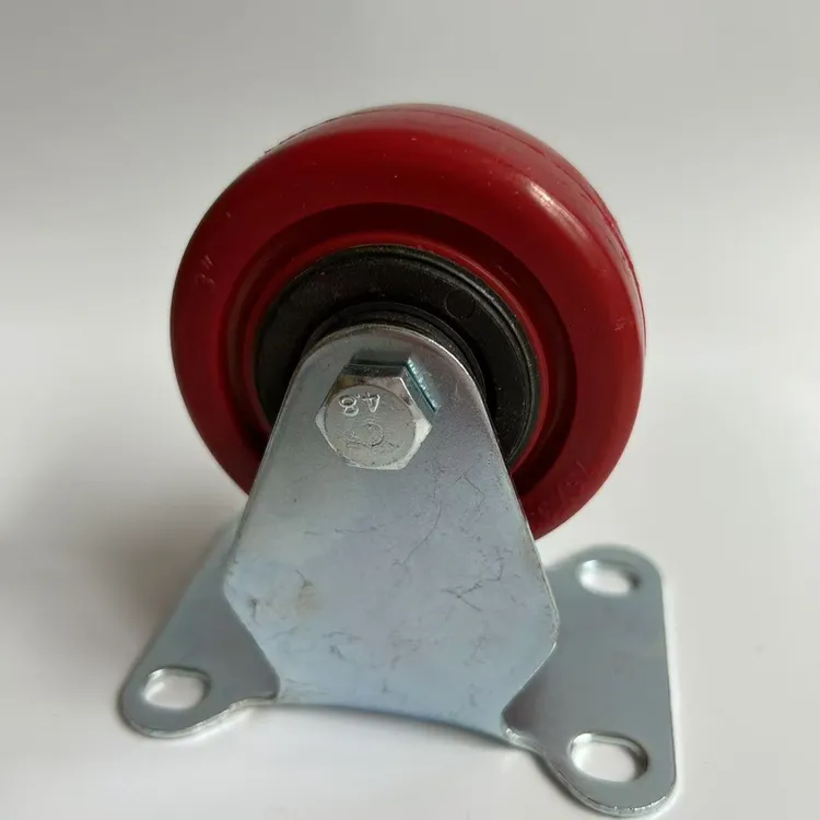 3寸4寸5寸白尼龙脚轮耐磨万向刹车轮