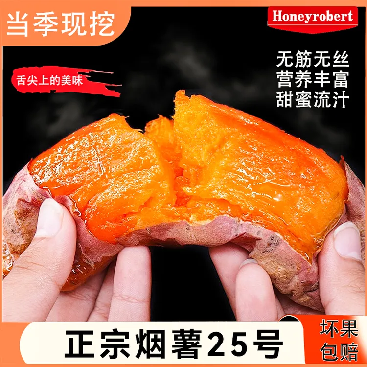 正宗烟薯25号红薯拔丝地瓜快乐番薯烤红薯吃红薯烤地瓜小红薯红苕