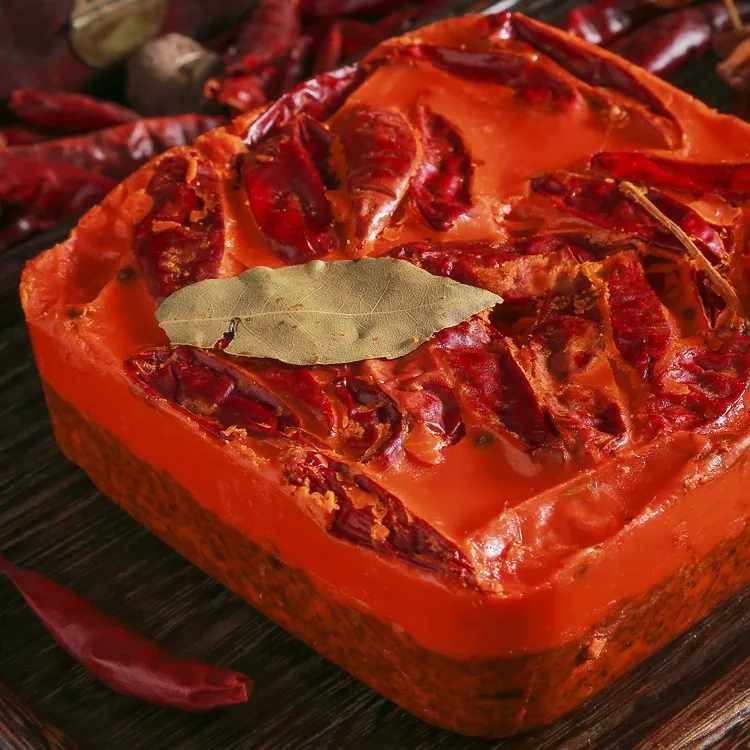 椒吱牛油火锅底料500g经典浓郁花椒香辣重庆麻辣火锅底料调味品