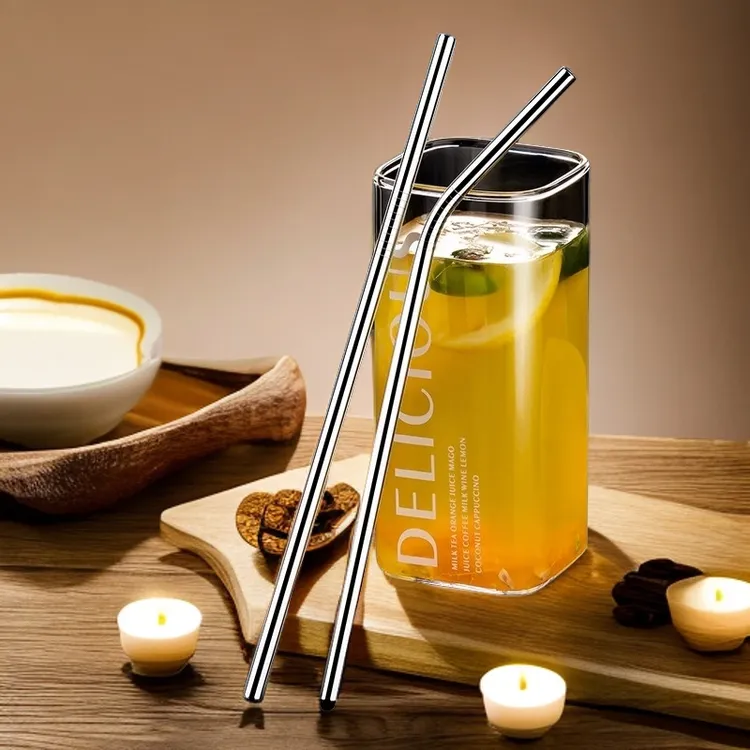 304不锈钢吸管家用奶茶咖啡非一次性便携加长金属无味吸管配件