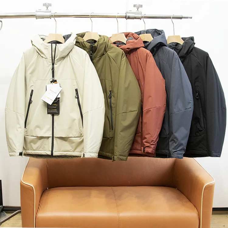 轻量化科技P棉男女户外防泼水防风连帽冲锋保暖秋冬棉衣棉服外套