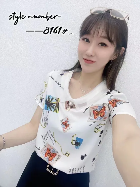 春夏新款小衫宽松衬衣显气质上衣时尚夏季休闲衬衫轻奢小众女半袖