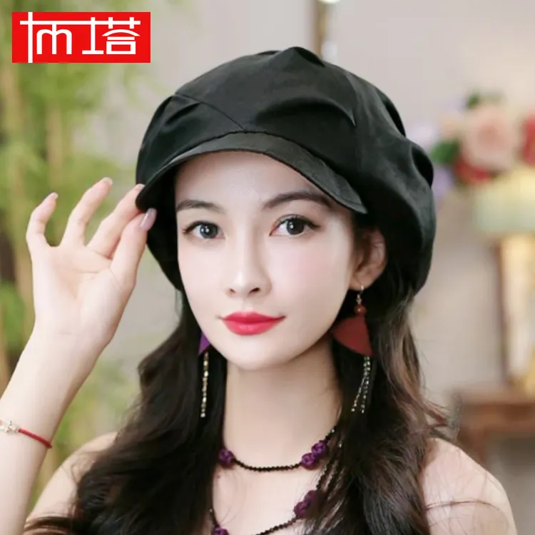 【香云纱云朵帽】布塔重磅真丝桑蚕丝防晒透气防紫外线遮阳帽女