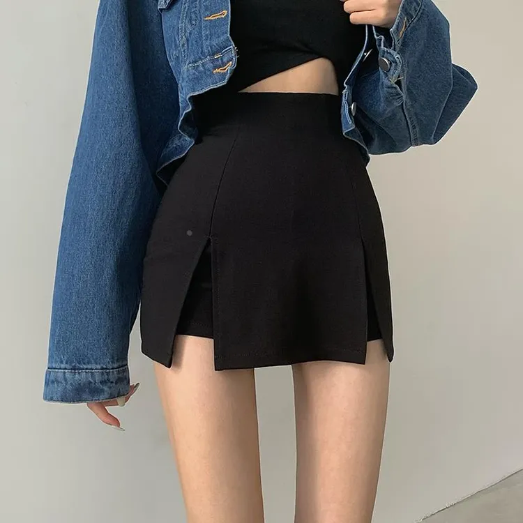 半身裙裤女御姐风高腰包臀开叉字裙超短裤夏季辣妹性感休闲热裤