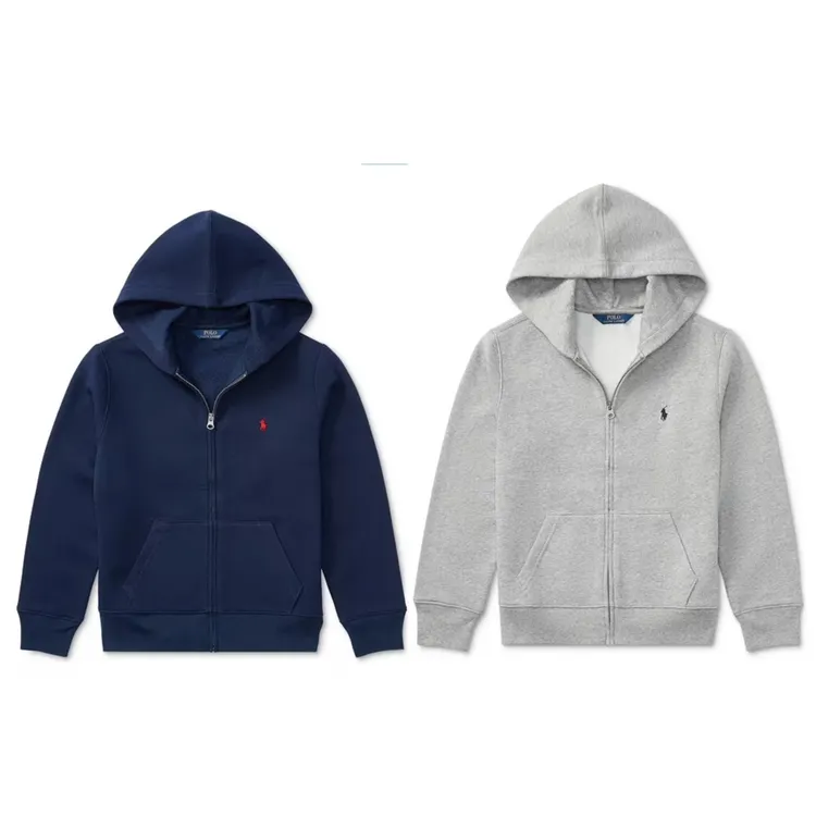 【预售】POLO RALPHLAUREN拉夫劳伦男大童连帽加绒卫衣美国顺丰直邮