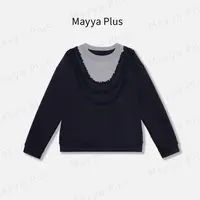 【浪漫出逃】Mayya Plus时尚新品轻奢气质显瘦百搭针织上衣32446177