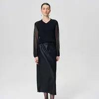 秋冬新款皮裙休闲时尚女显瘦半身裙气质234CO089Q