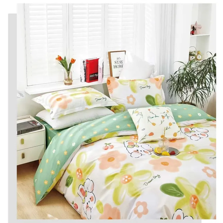 【樱桃小兔】高档纯棉精梳棉斜纹5m大布头无加工通用（正负五厘米）