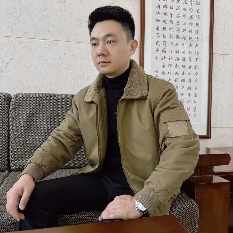 【可选拆卸毛领】冬季新款加绒加厚加棉上校飞行夹克男装棉服8880