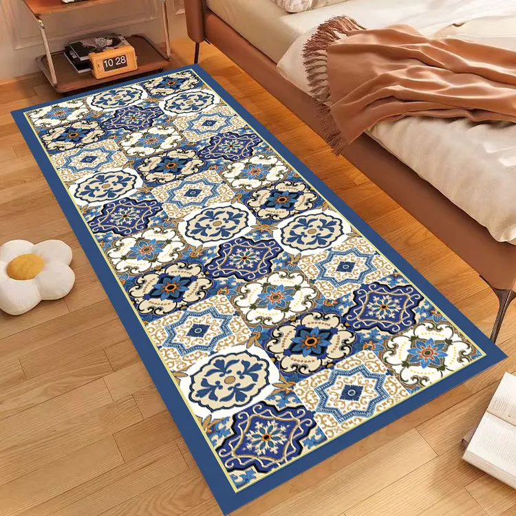 美式卧室床边毯家用地毯柔软舒适床尾垫飘窗阳台地垫门厅走廊脚垫