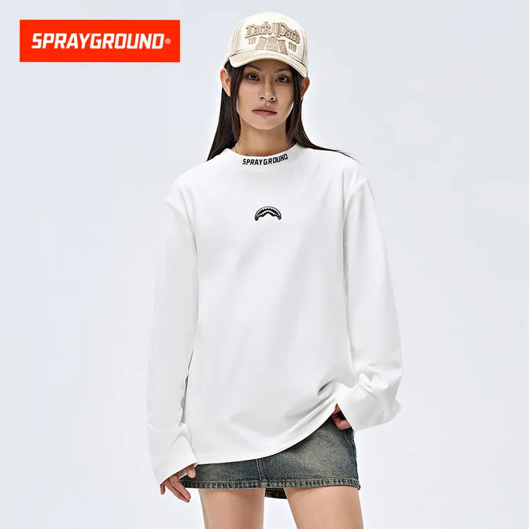 SPRAYGROUND鲨鱼嘴加绒T恤舒适长袖内搭宽松百搭秋冬GC  WD930316