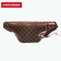 SPRAYGROUND 鲨鱼嘴棋盘格腰包大容量斜挎包网红同款JM  W0525116