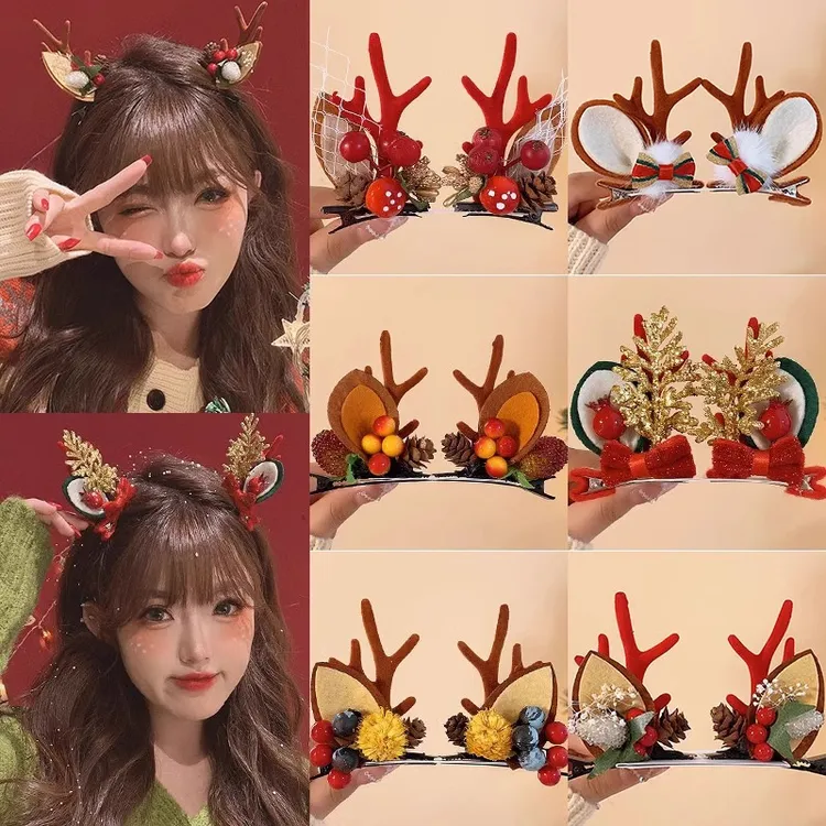 圣诞节新款卡通头饰（拍一发二，备注编号）