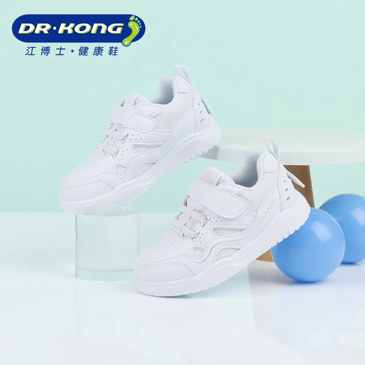 Dr.Kong/江博士童鞋春季男女童小白鞋轻便透气板鞋学步鞋B1404379
