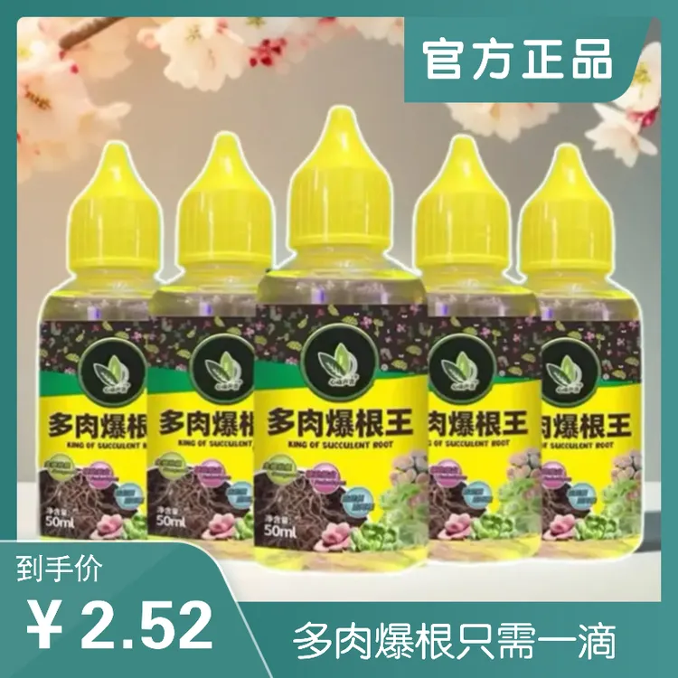 多肉爆根王植物营养液适用移栽水培生长细胞土壤烂根生根
