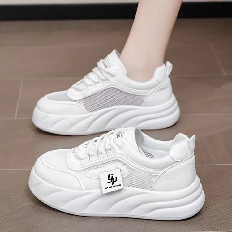 c11新款夏季网面小白鞋休闲单鞋透气厚底时尚百搭潮鞋软底爆款女