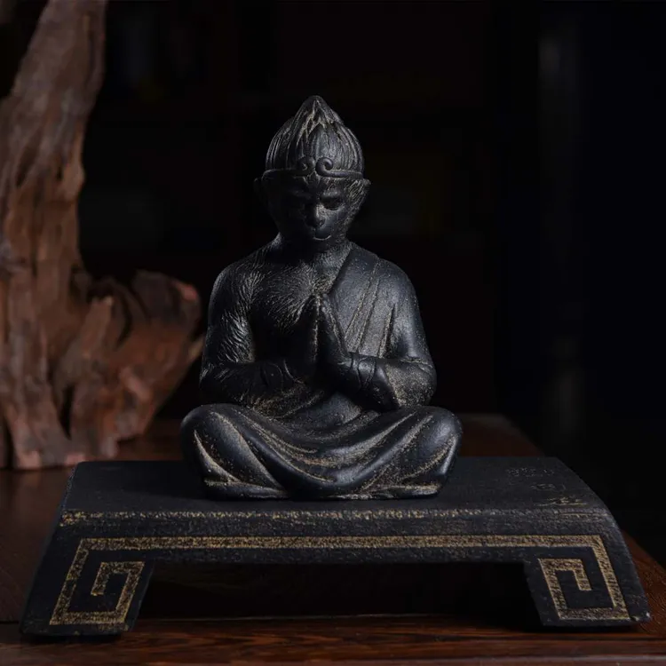 雲植.仿古中国风禅意创意手工中式大号悟空摆件