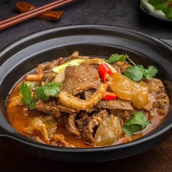 湖北荆州特产公安牛肉火锅荆馋香辣纯牛肉袋装速冻1200g纯牛肉