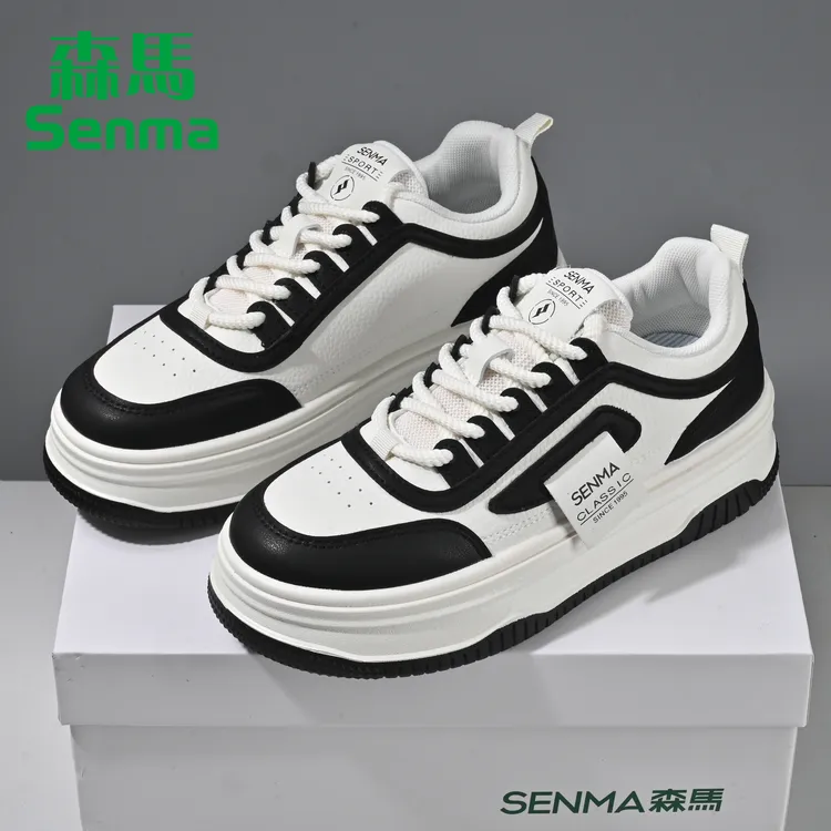 森马女鞋板鞋厚底百搭小白鞋2025春季新款时尚休闲鞋低帮运动鞋子