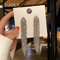 合金耳饰 长款流苏耳环爆款大气夸张轻奢高级感新娘礼服耳坠女198