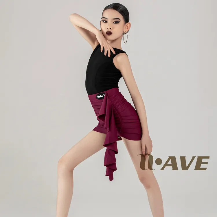 WAVE未午新款专业少儿拉丁国标舞服套装裙子儿童春夏高端百搭时尚