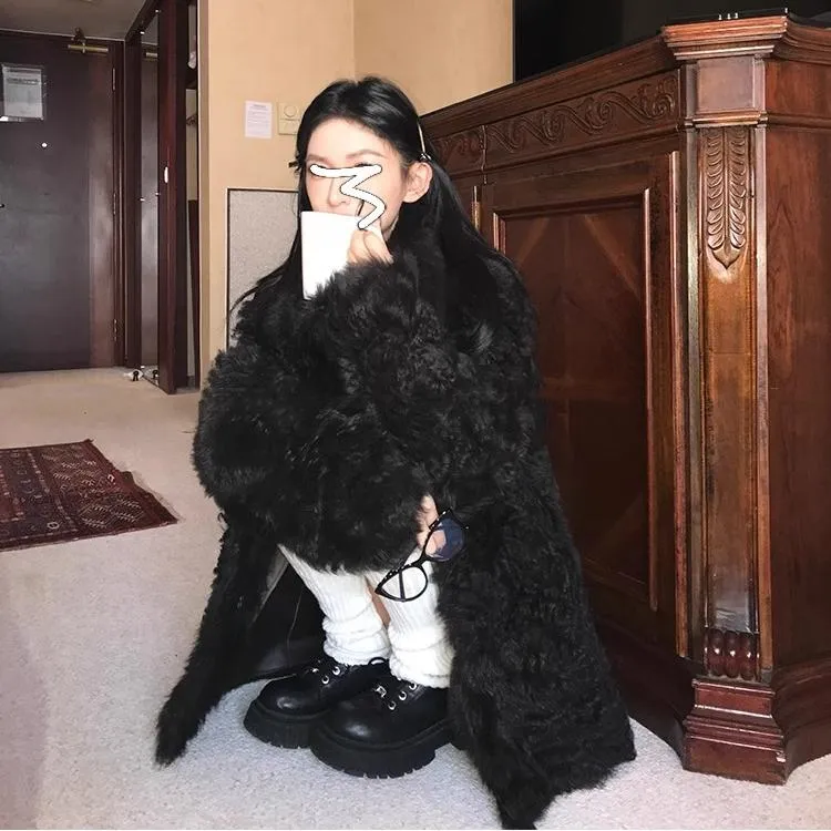 原版开发99%顽童托卡“韩女托卡”卷毛毛外套托斯卡纳环保皮草皮毛