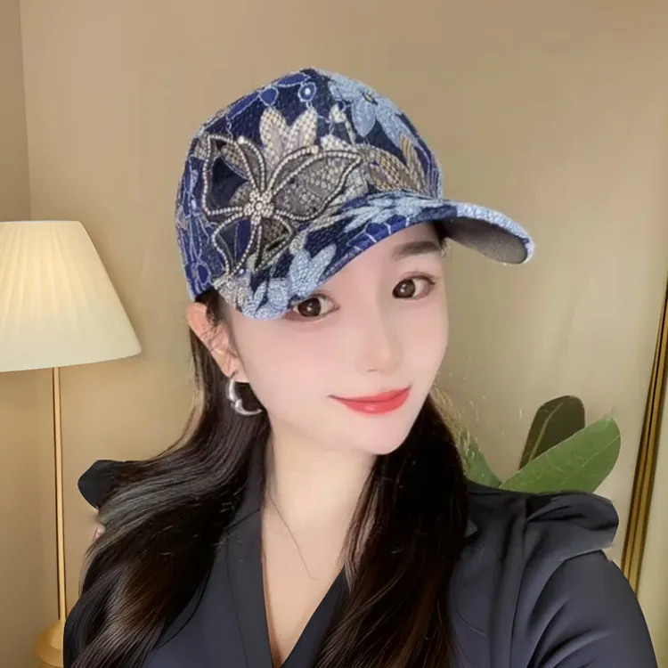 法式帽子款网红女款透气蝴蝶结棒球帽透气大头围帽子大头围显脸小