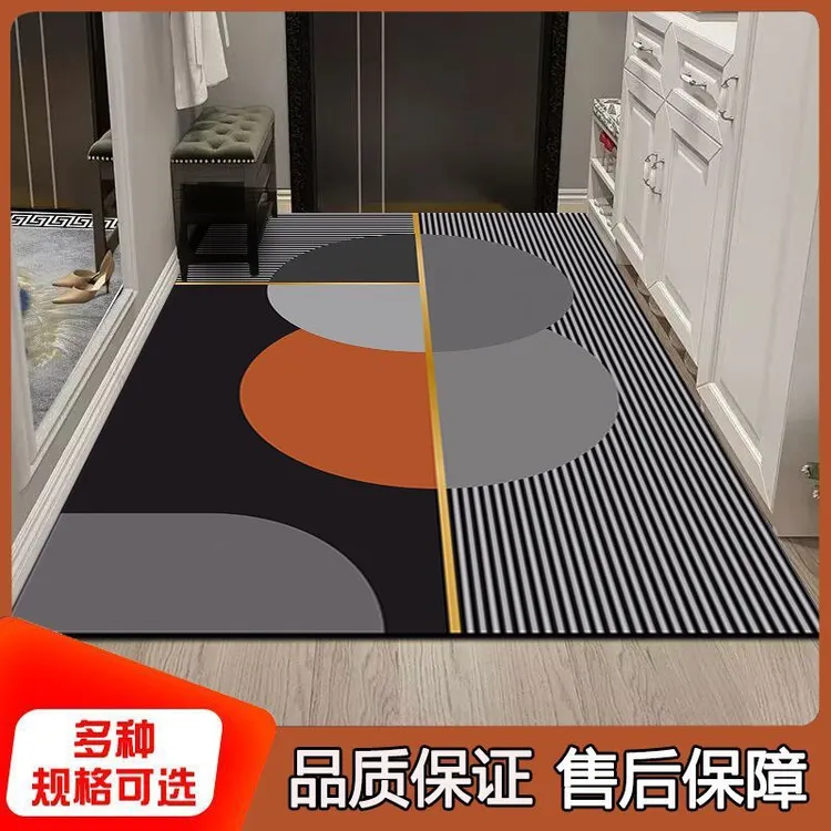 轻奢简约地垫吸水防滑速干家用耐脏免洗进门垫大门口玄关满铺定制