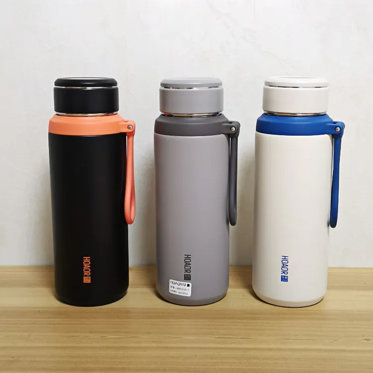华象保温杯304不锈钢800ml大容量便携式手提茶水杯男女学生水杯