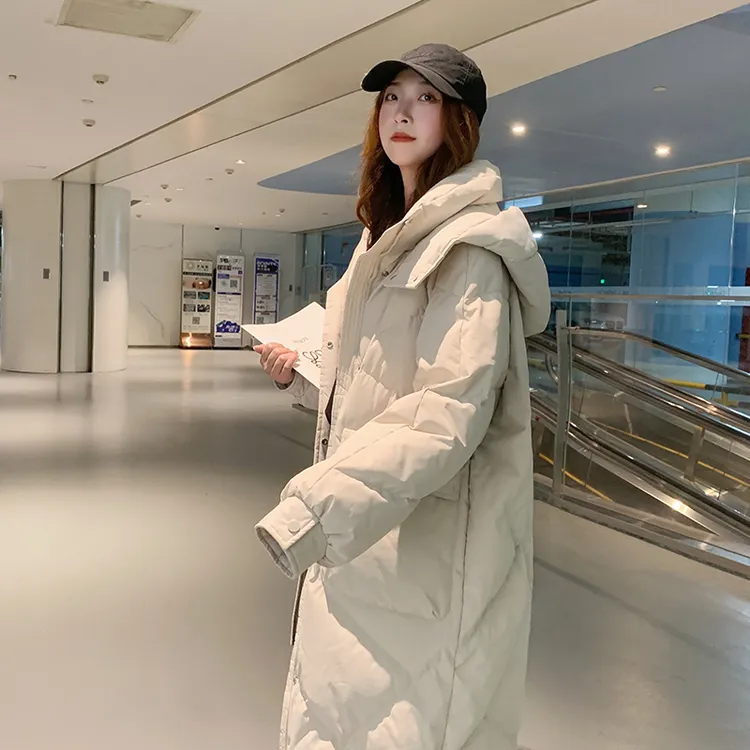2025冬季新款韩版棉衣女中长款过膝宽松加厚棉袄保暖时尚棉服外套