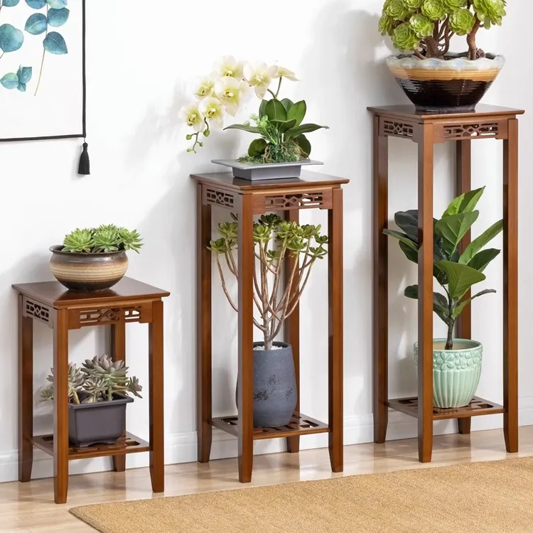 木马人花架子置物架阳台客厅落地式室内简约装饰布置铁艺多肉多层