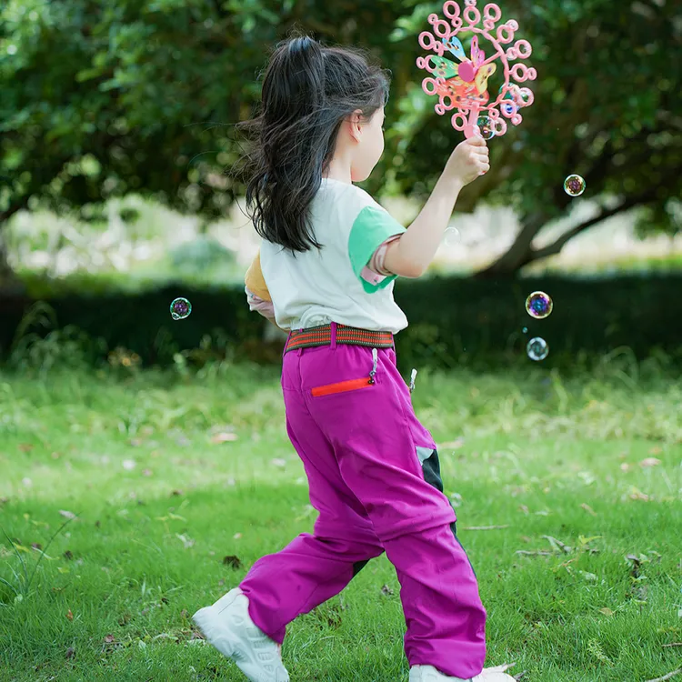 户外登山新款快干速干裤弹力长裤子儿童春夏秋季轻薄防水防风舒适