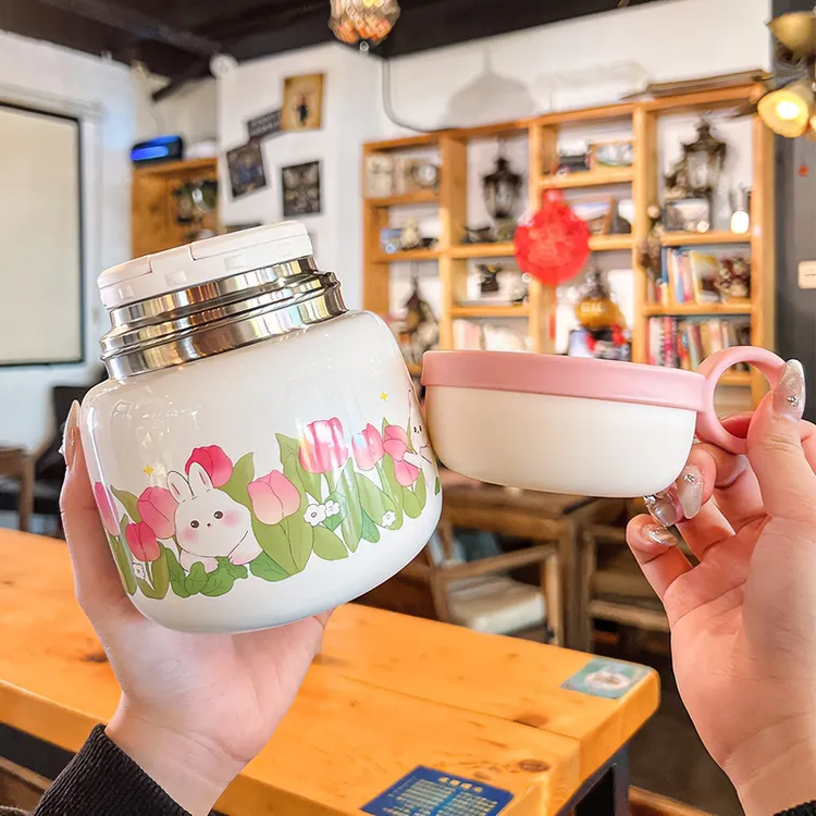 郁金香焖烧杯燕窝银耳羹专用保温饭盒上班族带饭神器闷烧杯子正品