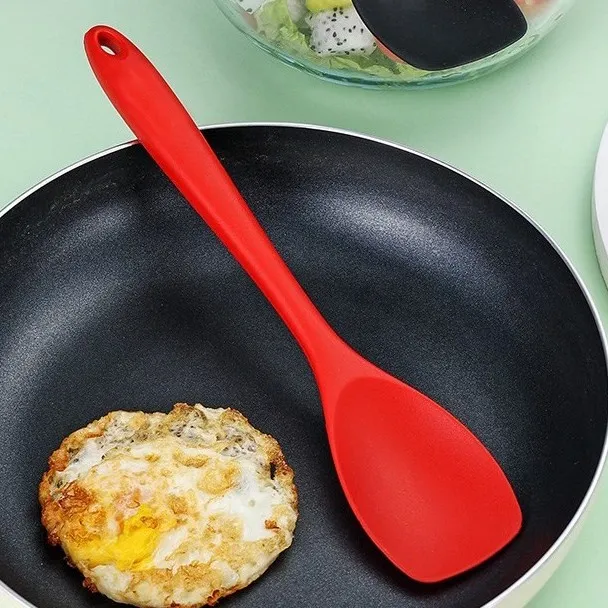 【粉丝福利】红色硅胶辅助铲不粘锅铲子家用厨具菜铲不伤锅炒勺烙饼