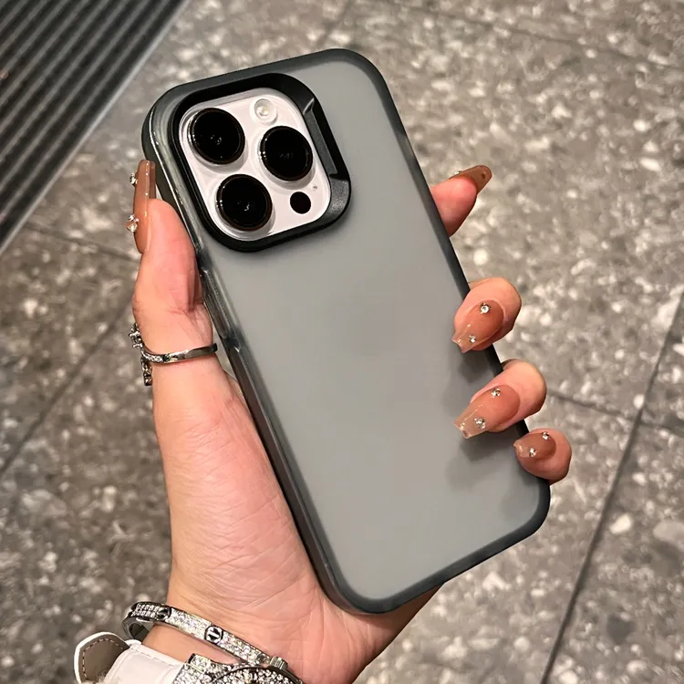 防指纹新款黑白镜头磨砂iPhone15/14promax手机壳苹果13软12/11套