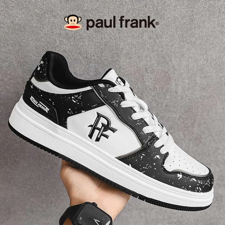 大嘴猴paul frank男鞋2024秋季百搭休闲鞋男士轻奢板鞋男小白鞋韩